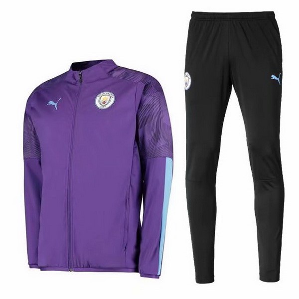 Trainingsanzug Manchester City 2019-20 Lila Schwarz